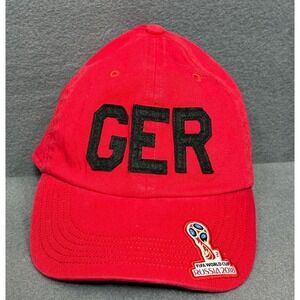 Germany GER FIFA World Cup Russia 2018 Red Baseball Cap Hat Official‎ Licensed